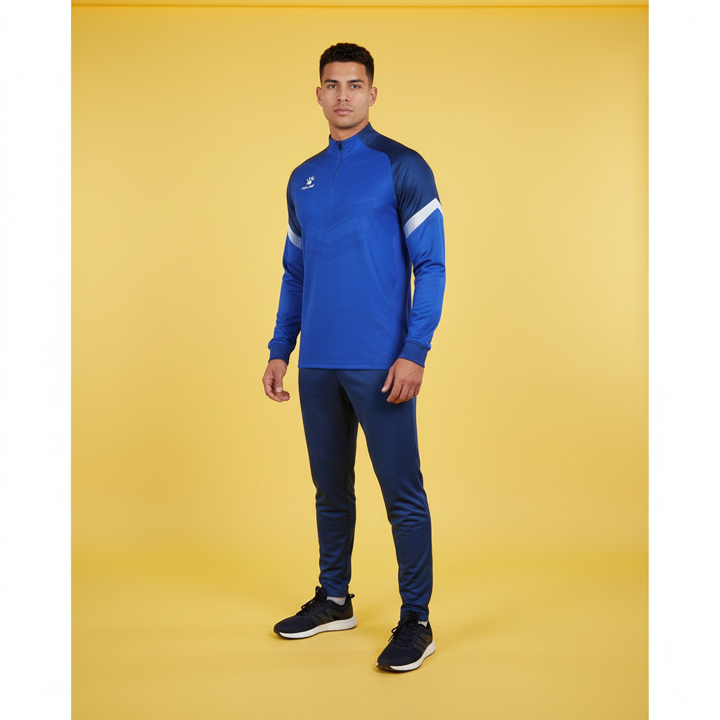 Sudadera KELME Warrior Azul en estudio color block