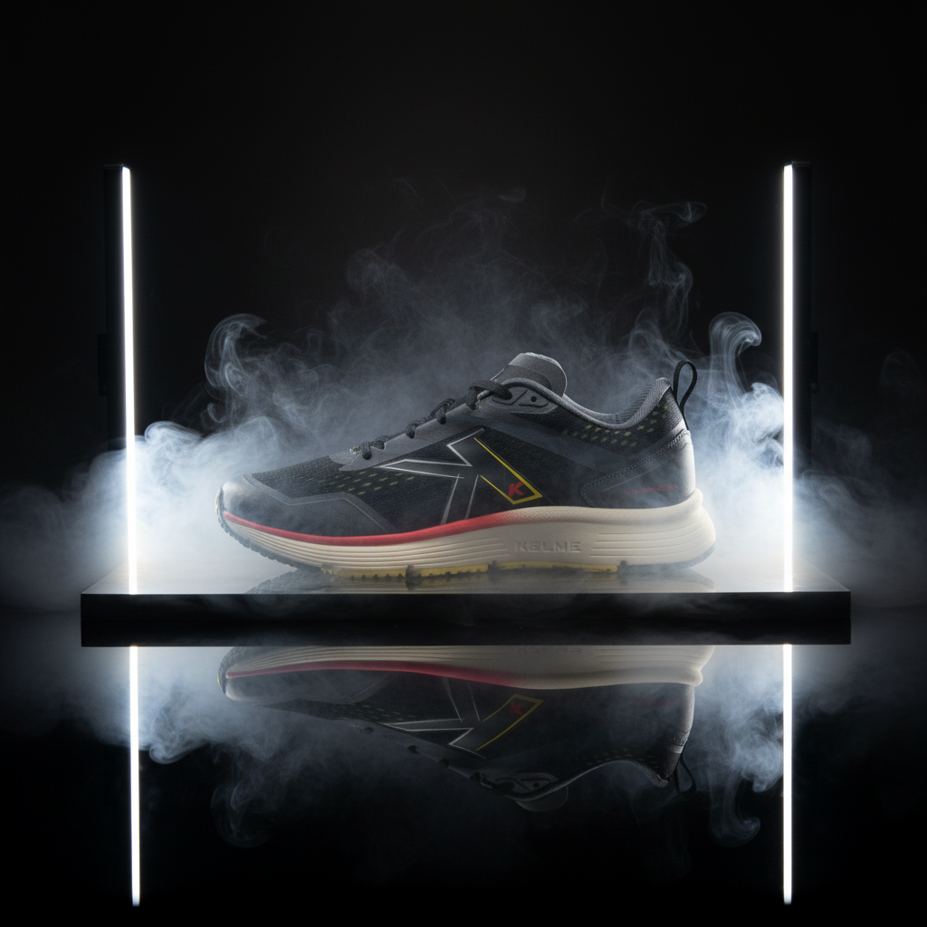 Zapatillas Kelme Valencia en estudio con humo