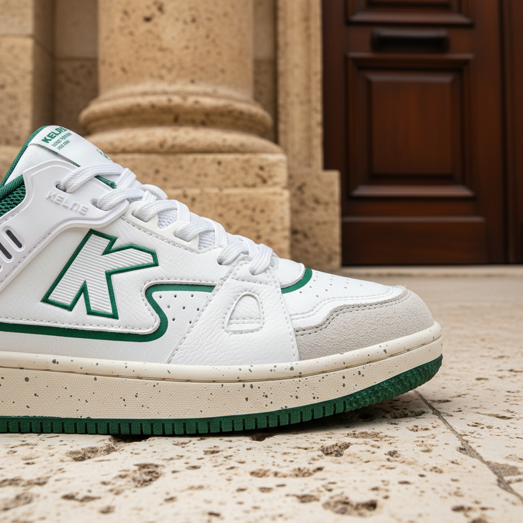 Zapatillas Kelme Doha Blanco en arquitectura clásica