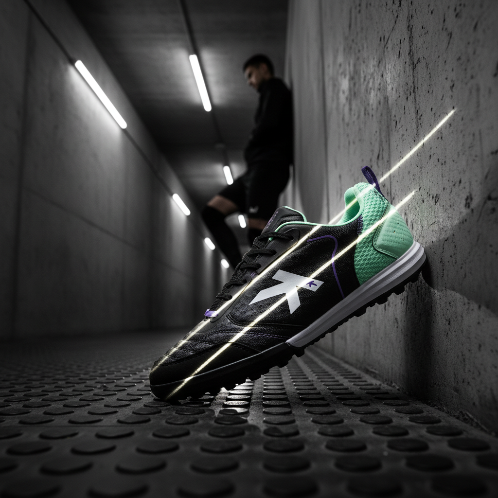 Botas Goleiro en túnel de vestuarios