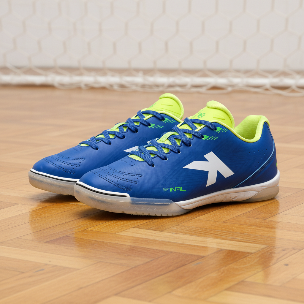 Zapatillas de fútbol sala Final Indoor con red de portería de fondo